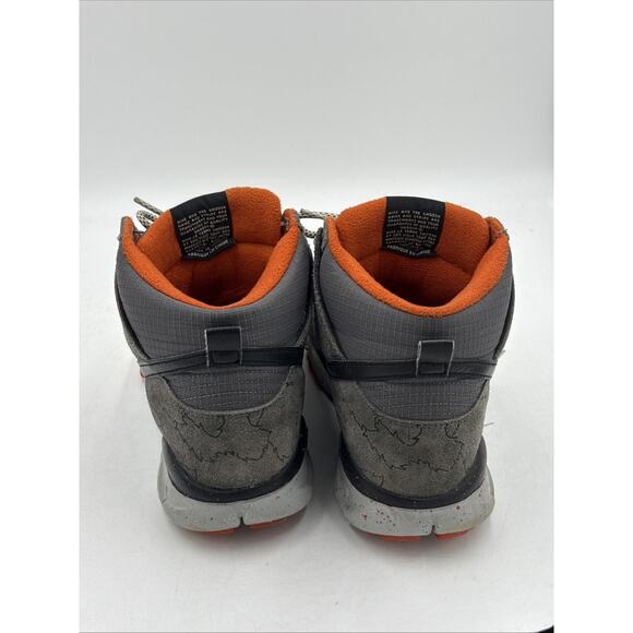 Nike Skateboarding x Poler Dunk High Top Mens Outdoor Boots Shoe Size 10 - Poler x Nike Dunk OMS High Dark Grey Orange